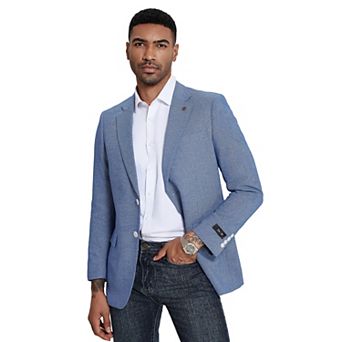 Men's Slim-Fit Blazer, Birdseye Pattern