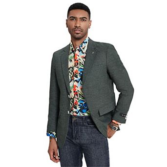 Men's Slim-Fit Blazer, Birdseye Pattern