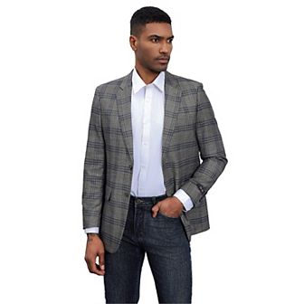 Men's Glen Plaid Jacket, Sport Coat Only