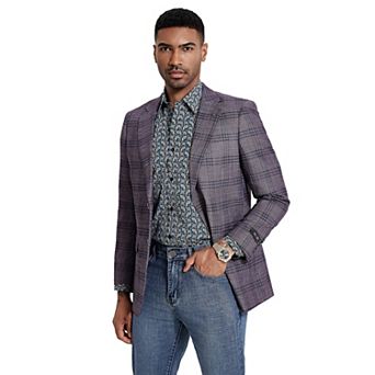 Men's Glen Plaid Jacket, Sport Coat Only