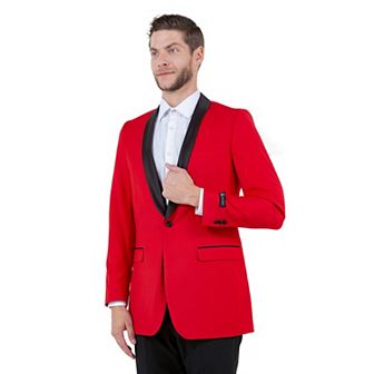 Men's Solid Sharkskin Sport Coat Only, Satin Shawl Collar