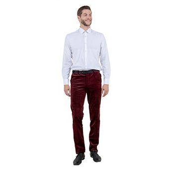 Men's Hybrid-Fit Velvet Suit Separates, Pants Only