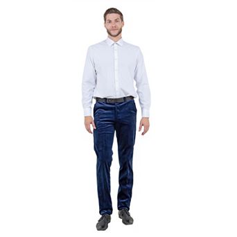 Men's Hybrid-Fit Velvet Suit Separates, Pants Only