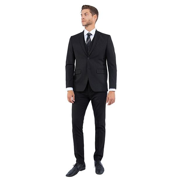 Men's 4-Way Stretch Slim-Fit 3pc Suit Set (Made to Move)