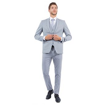 Men's 4-Way Stretch Slim-Fit 3 pc Suit Set (Made to Move)