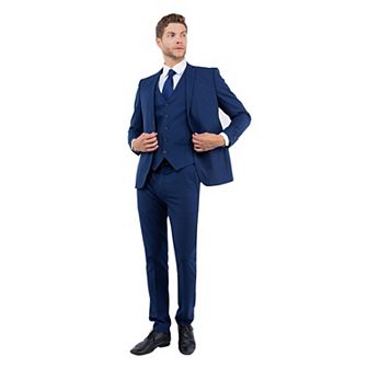 Men's 4-Way Stretch Slim-Fit 3 pc Suit Set (Made to Move)