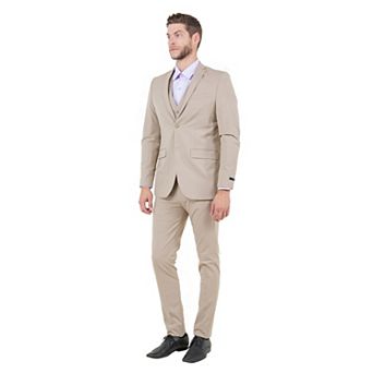 Men's 4-Way Stretch Slim-Fit 3 pc Suit Set (Made to Move)