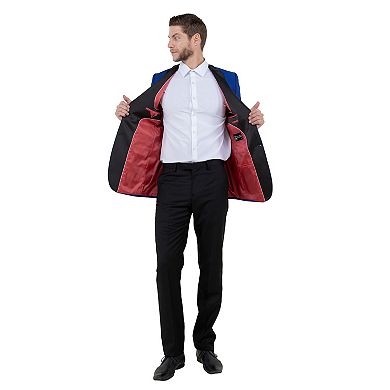 Men's Slim-fit Tuxedo Sport Coat W/ Satin Notch Lapel