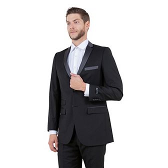 Men's Slim-fit Tuxedo Sport Coat W/ Satin Notch Lapel