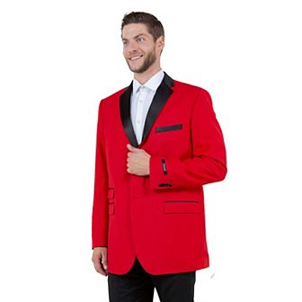 Men's Slim-fit Tuxedo Sport Coat W/ Satin Notch Lapel