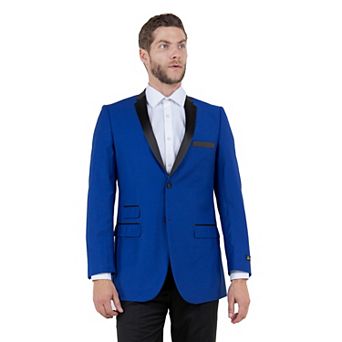 Men's Slim-fit Tuxedo Sport Coat W/ Satin Notch Lapel