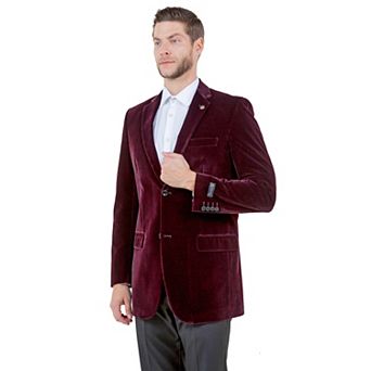 Men's Modern-Fit Velvet Jacket, Sportcoat Only