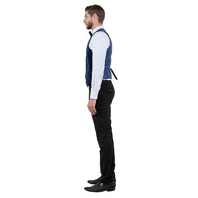 Men's Hybrid-Fit Velvet Suit Separates, Vest And Bowtie Only