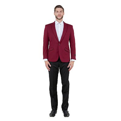 Skinny Fit Solid Knit Mens Blazer Only