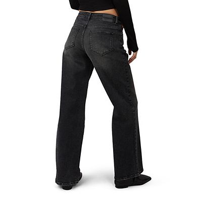 Women's Nova Mid Rise Wide Leg Jeans