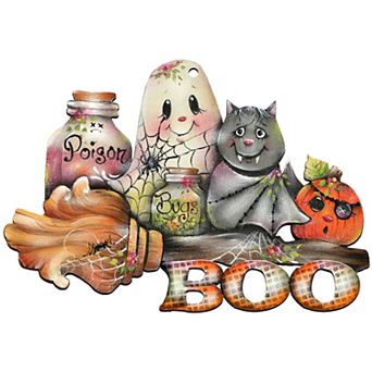 Brunhilda’s Broom! Halloween 24-Inch Door Decor by J. Mills-Price - Thanksgiving Festive Decor