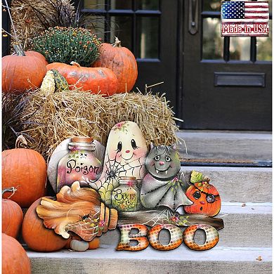 Brunhilda’s Broom! Halloween 24-Inch Door Decor by J. Mills-Price - Thanksgiving Festive Decor