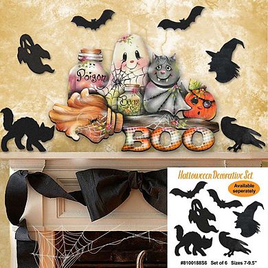 Brunhilda’s Broom! Halloween 24-Inch Door Decor by J. Mills-Price - Thanksgiving Festive Decor