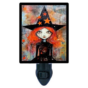 Halloween Night Light, Red Witch