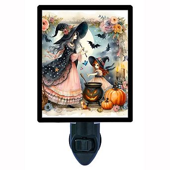 Halloween Night Light, Whimsical Halloween Witches