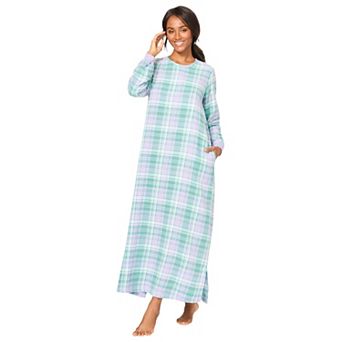 Dreams & Co. Plus Size Cotton Flannel Lounger