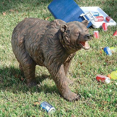 Grand-scale Brown Bear Garden Statue