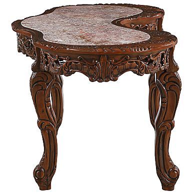 The Mountbatten Hardwood Marble-topped Desk