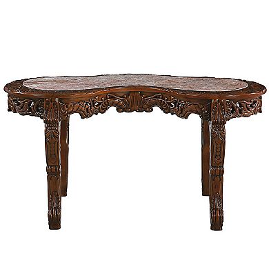 The Mountbatten Hardwood Marble-topped Desk