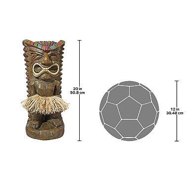 Pau Hana Hawaiian Tiki Totem Statue