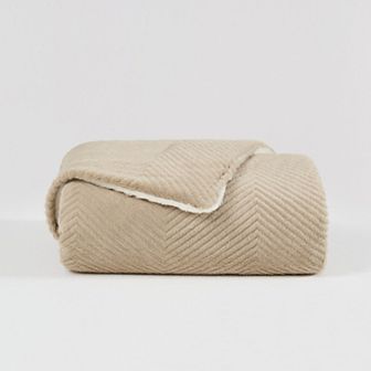 5th Avenue Lux Chevron Throw Blanket