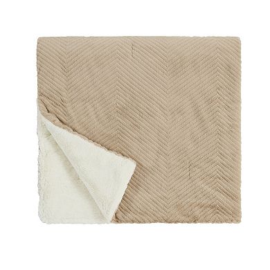 5th Avenue Lux Chevron Throw Blanket