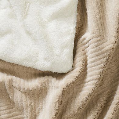 5th Avenue Lux Chevron Throw Blanket