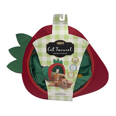 Meow Cat Tunnel with Catnip Teaser Toy