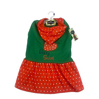 Woof Berry Sweet Hooded Doggy Dress