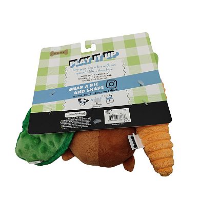 Woof Harvest Veggies 3-Pack Plush Dog Toy Set
