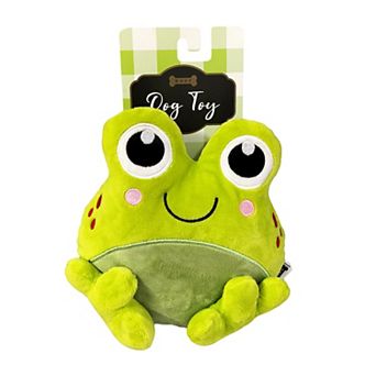 Woof Frog Plush Dog Toy