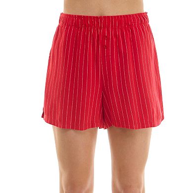 Women's Jaclyn Inc. Flannel Boxer Pajama Shorts