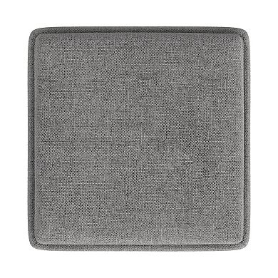 HomePop Woven Tray Top Storage Ottoman
