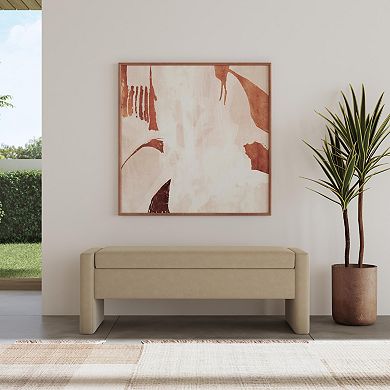 HomePop Copenhagen Plush Storage Bench