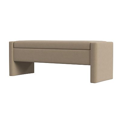 HomePop Copenhagen Plush Storage Bench