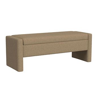HomePop Copenhagen Plush Storage Bench