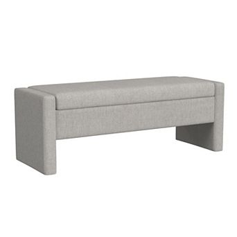 HomePop Copenhagen Plush Storage Bench