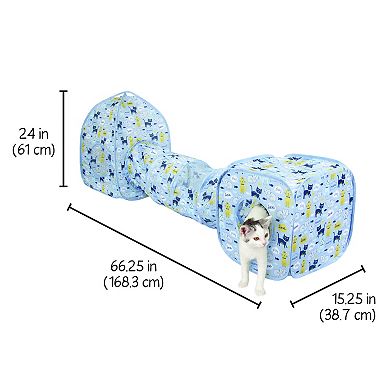Kitty City Cat Collage Play Tunnel 3-piece Set