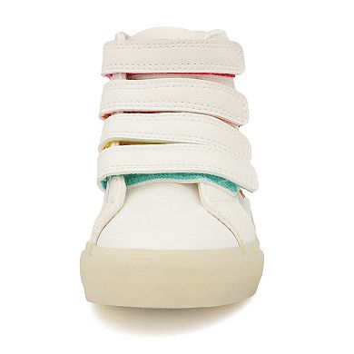 Yoki Lizette Girls' Unicorn High Top Strap Up Sneaker