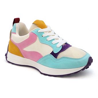 Yoki Wave 17 Color Block Lace-Up Little Kids Girls' Sneakers