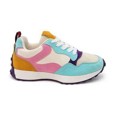 Yoki Wave 17 Color Block Lace-Up Little Kids Girls' Sneakers