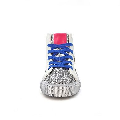 Yoki Zahara Girls' Glitter High Top Sneakers