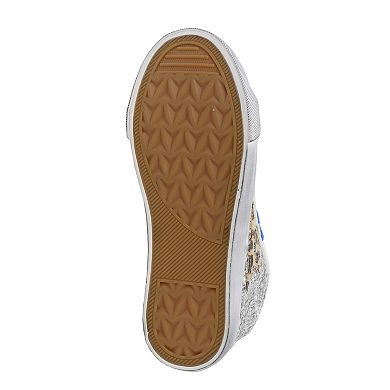 Yoki Zahara Girls' Glitter High Top Sneakers
