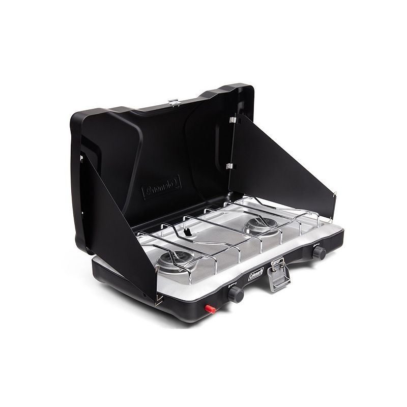 Coleman Triton+ Portable Gas Camping Stove  2 Burners  Black