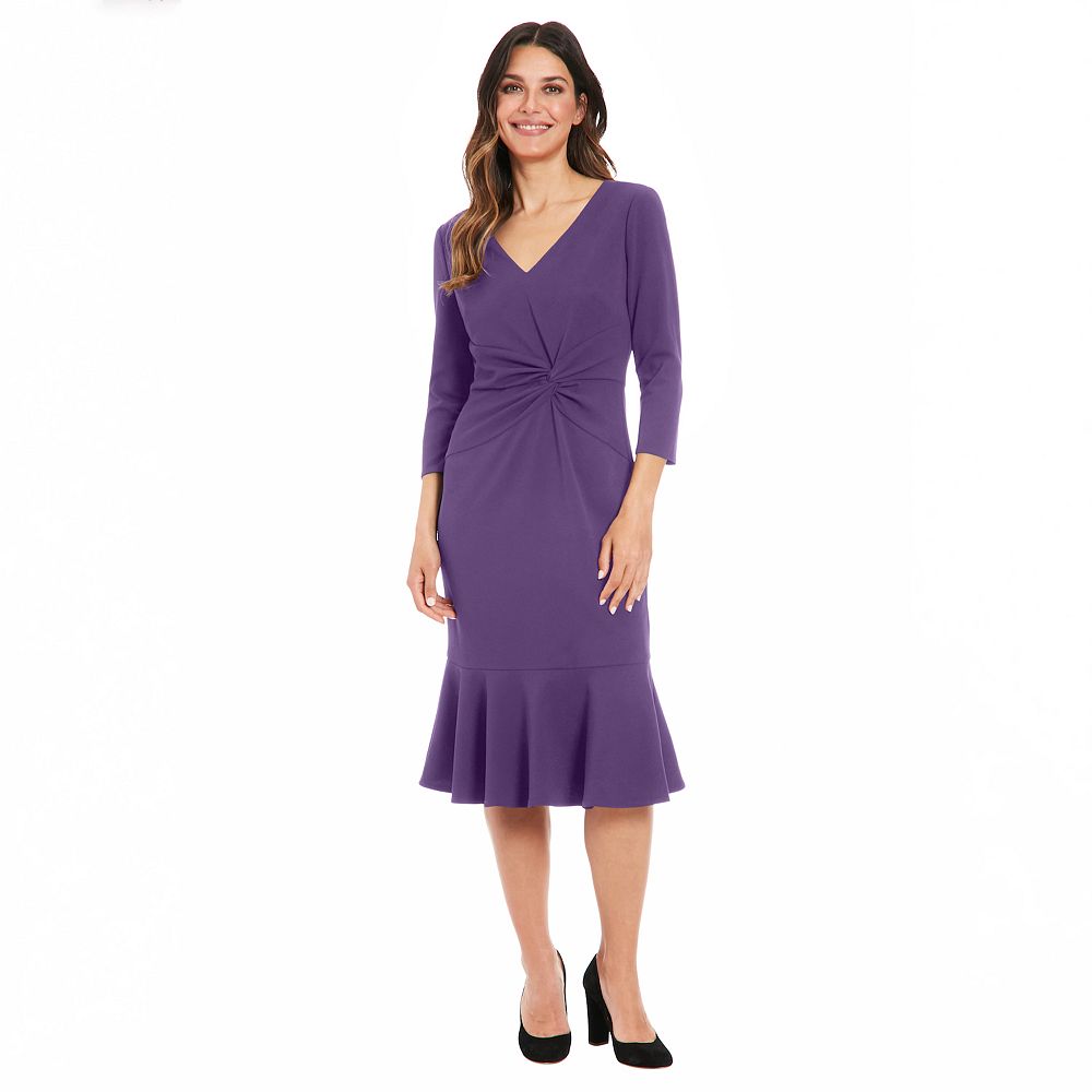 Ophiele Twist Midi Dress